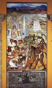 Diego Rivera Painting - the huastec civilization 1950 communism Diego Rivera
